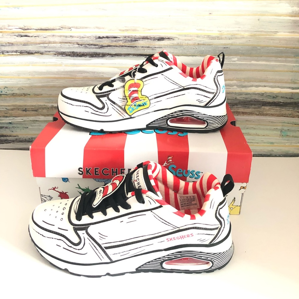 Dr. Seuss Size 7 Skechers Women's Street Uno-Tip of His Hat Sneaker